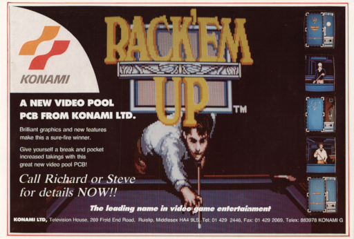Rack 'em Up (program code L) Arcade Game Cover